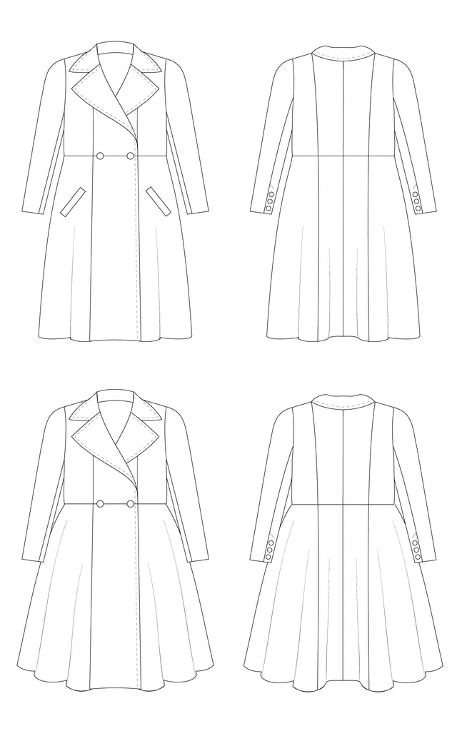 Savin Coat pattern – Cashmerette Patterns
