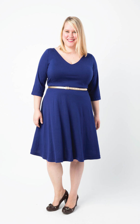 Turner Dress | V-Neck Knit Dress Sewing Pattern for Sale
