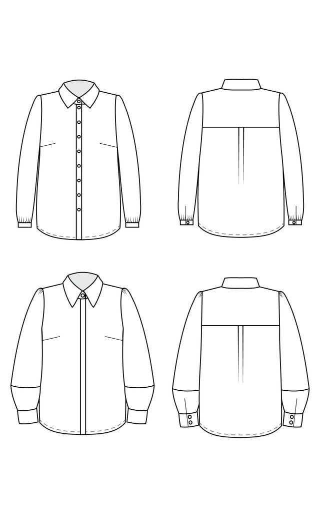 Vernon Shirt 0-16 pattern – Cashmerette Patterns