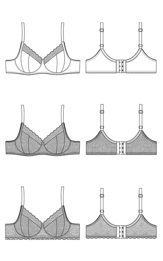 Maida Vale Bra PDF Sewing Pattern - Sizes DD - GG — Contour Atelier